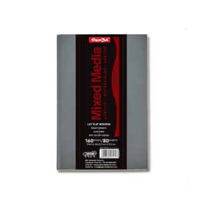 PaperClub Artist Range A5+ Mixed Media Notebook | ACRYLIC | WATERCOLOR |SKETCH | LAY FLAT BOOK BINDING PREMIUM ACID FREE PAPER HEAVY BULK PAPER